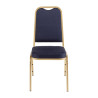 Chaises De Banquet À Dossier Carré Bleues - Lote De 4 - Bolero - Fourniresto