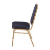 Chaises De Banquet À Dossier Carré Bleues - Lote De 4 - Bolero - Fourniresto