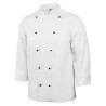 Casaco de Cozinha Unissexo Chicago de Mangas Compridas Branco Tamanho L - Whites Chefs Clothing - Fourniresto