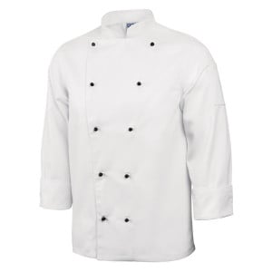 Casaco de Cozinha Unissexo Chicago de Mangas Compridas Branco Tamanho M - Whites Chefs Clothing - Fourniresto