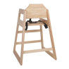 Chaise Haute Em Madeira Acabamento Natural - Bolero - Fourniresto