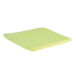 Yellow Microfiber Cloths - Pack of 5 - Jantex