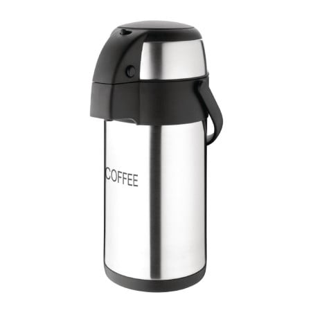 Jarro com bomba para café em inox-3L - Olympia