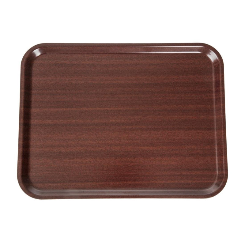 Smooth Laminate Capri Mahogany Tray 430mm - Cambro - Fourniresto