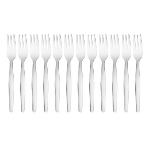 Stainless Steel Cake Fork - Set of 12 - Olympia