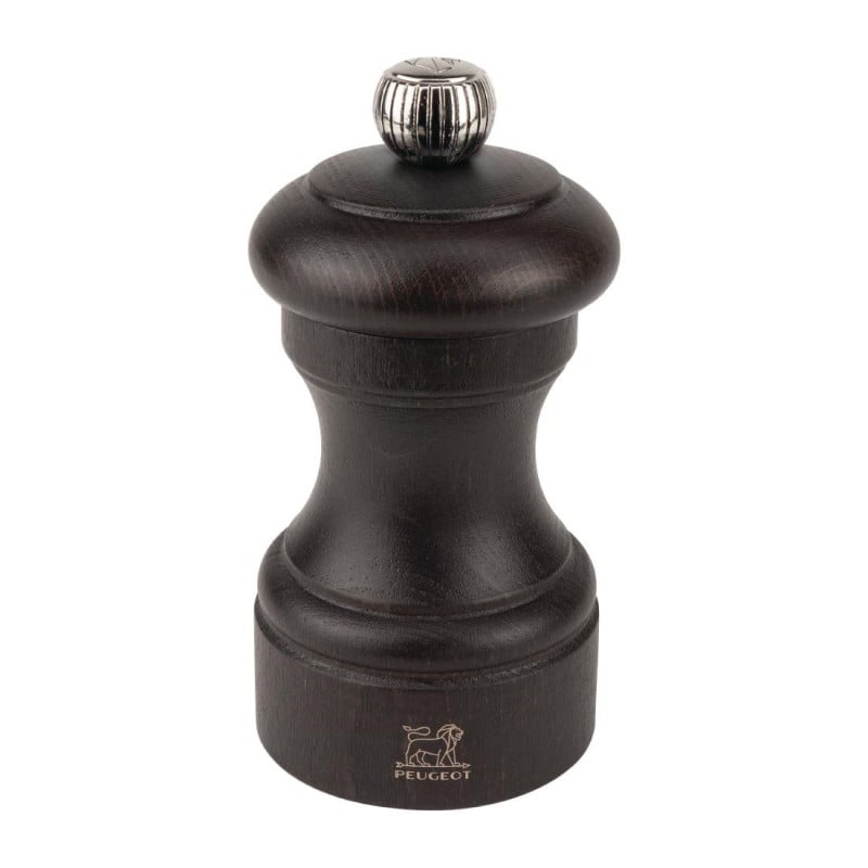 Peugeot Bistro Dark Brown 100 mm Pepper Mill - Fourniresto