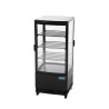 Vitrina refrigerada preta com portas curvas 86 L - Polar - Fourniresto