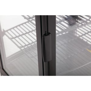 Vitrina refrigerada preta com portas curvas 86 L - Polar - Fourniresto