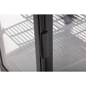Vitrine Refrigerada Preta Com Portas Curvas 86 L - Polar
