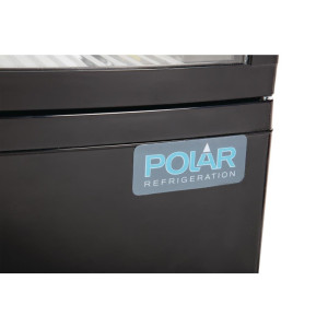 Vitrine Refrigerada Preta Com Portas Curvas 86 L - Polar