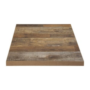 Tabuleiro de Mesa Quadrado Efeito Madeira Envelhecida - 600 x 600mm - Bolero