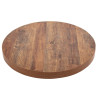 Plateau De Table Redondo Efeito Madeira Envelhecida - 600mm - Bolero