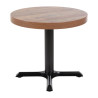 Plateau De Table Redondo Efeito Madeira Envelhecida - 600mm - Bolero