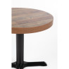 Plateau De Table Redondo Efeito Madeira Envelhecida - 600mm - Bolero