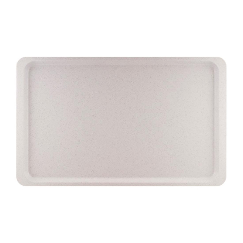 Polyester service tray GN1/1 530x325mm Speckled Grey - Roltex - Fourniresto