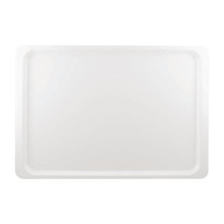 Plateau de Service en Polyester Euronorme 530 x 370mm Blanc - Roltex - Fourniresto