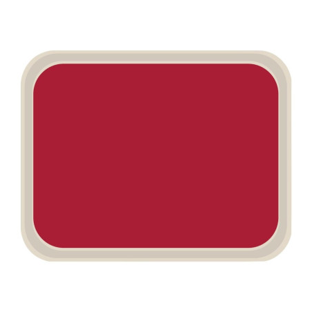 Standard Polyester Service Tray 470x360mm Red - Roltex - Fourniresto