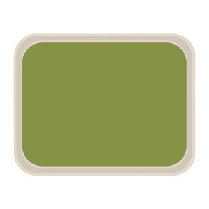 Standard Polyester Service Tray 470x360mm Green - Roltex - Fourniresto