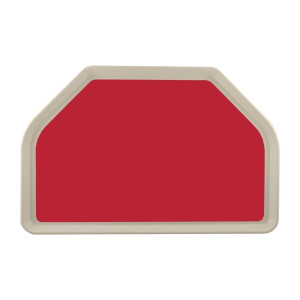 Tabuleiro de Serviço em Poliéster Trapézio GN 500x325mm Vermelho - Roltex - Fourniresto