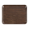 Melamine Self Service Tray 46x36cm Wenge - Roltex - Fourniresto