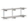 Perforated Stainless Steel Wall Shelf - W 1200 x D 400mm - Gastro M