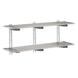 Etagère Murale Ajourée em Inox- L 1800 x 400mm - Gastro M