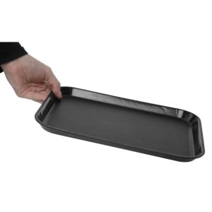 Plateau Rectangulaire Antidérapant en Fibre de Verre EpicTread Noir 350mm - Cambro - Fourniresto