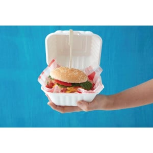 Boîtes À Hamburger Compostables - L 149 mm - Lot de 500 - Fiesta Green