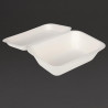 Barquettes À Charnière en Bagasse Compostables - 500 ml - Lot de 250 - Fiesta Green