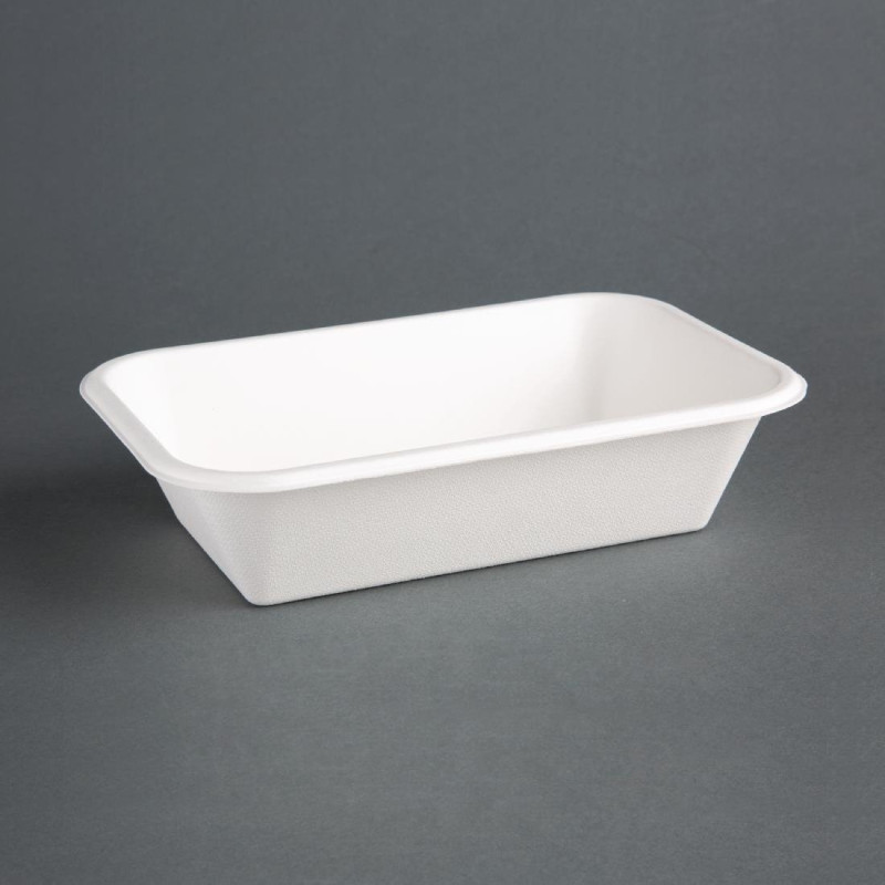 Barquetes de Bagasse Compostáveis - L 215 mm - Pacote de 50 - Fiesta Green