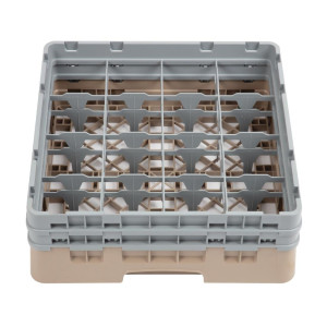 Suporte para copos de 16 compartimentos Camrack bege - L 500 x P 500mm - Cambro