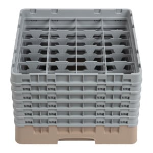 Suporte para copos 16 compartimentos Camrack Bege-L 500 x P 500mm - Cambro