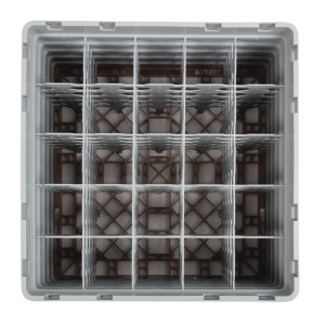 Suporte para copos com 25 compartimentos Camrack Bege-500x500mm - Cambro