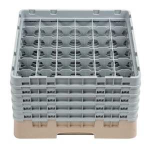 Casier À Verres 36 Compartiments Camrack Beige - L 500 x P 500mm - Cambro