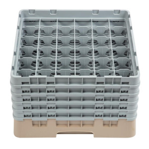 Glass Rack 36 Compartments Camrack Beige - W 500 x D 500mm - Cambro