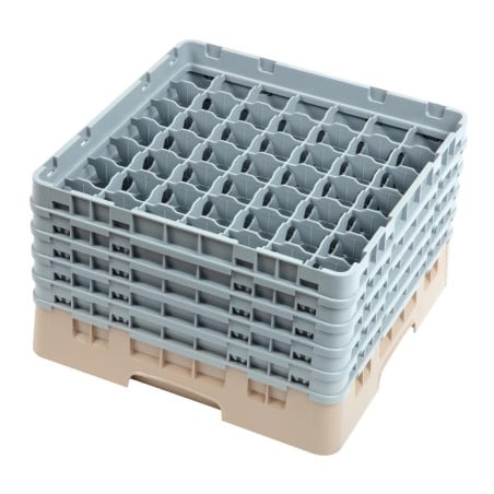 Suporte para copos com 49 compartimentos Camrack Bege-L 500 x P 500mm - Cambro - Fourniresto