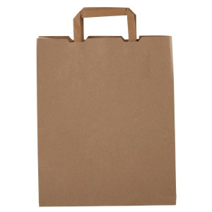 Grandes Sacolas Compostáveis de Papel Reciclado - P 250 mm - Pacote com 250 - Vegware