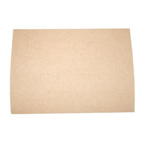 Unbleached Compostable Greaseproof Paper - W 380 x L 275mm - Pack of 500 - Vegware