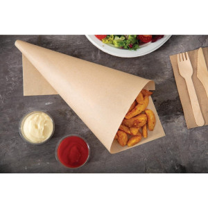 Papel Vegetal Não Branqueado Compostável - L 380 x L 275mm - Pacote de 500 - Vegware