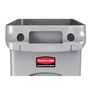 Coletor Slim Jim em Plástico - 60L - Rubbermaid