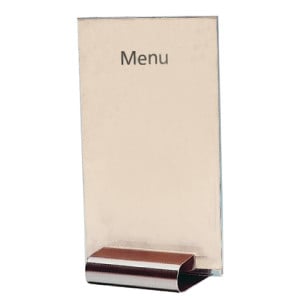 Porta-menu A5 em inox - Olympia - Fourniresto