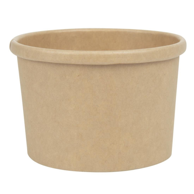 Tigelas de sopa Kraft micro-ondáveis recicláveis - 225ml - Conjunto de 500 - Colpac