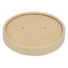 Tampas para Tigelas de Sopa Kraft Micro-ondas Recicláveis 225ml e 350ml - Lote de 500 - Colpac