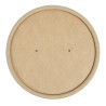 Tampas para Tigelas de Sopa Kraft Micro-ondas Recicláveis 225ml e 350ml - Lote de 500 - Colpac