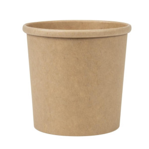 Tigelas de Sopa Kraft Micro-ondas Recicláveis 350ml - Lote de 500 - Colpac