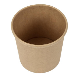 Tigelas de Sopa Kraft Micro-ondas Recicláveis 350ml - Lote de 500 - Colpac