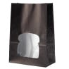 Black Recyclable Paper Sandwich Bags with Window - Pack of 250 - Colpac