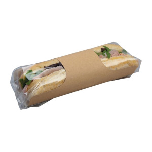 Sachets Baguette Kraft Recicláveis Clasp Clip - Lote de 500 - Colpac