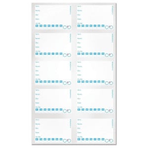 Reusable Traceability Labels - Set of 50 - FourniResto