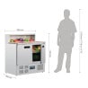 Balcão de preparação refrigerado para pizzas Série G - 288L - Polar - Fourniresto